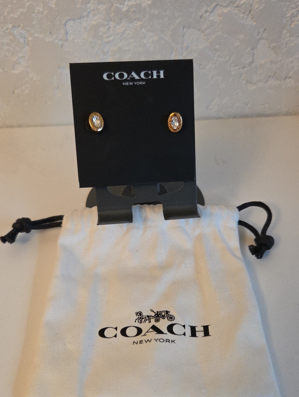 Jewelry Earrings on Coach Card